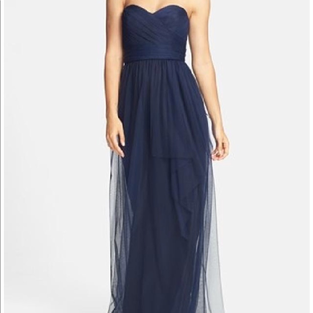 Jenny Yoo Annabelle Size 2 Tulle Navy Dress